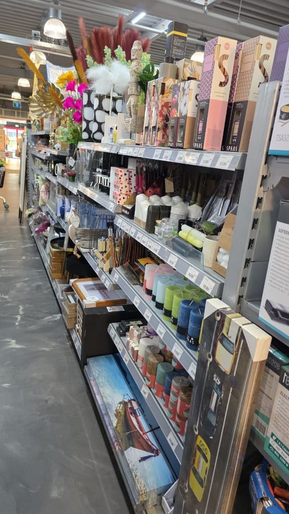 Woondecoratie in de winkel